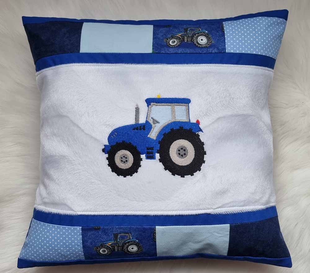 p-Traktor blau